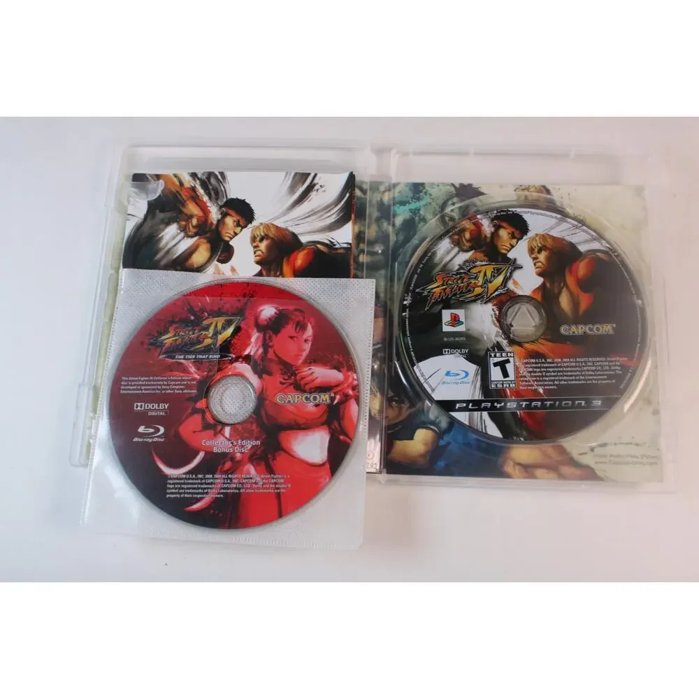 Street Fighter IV (Sony PlayStation 3, 2009, PS3) Includes collector's Disc